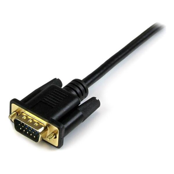 Kabel StarTech HDMI - D-Sub (VGA) + micro USB 2m czarny (HD2VGAMM6)
