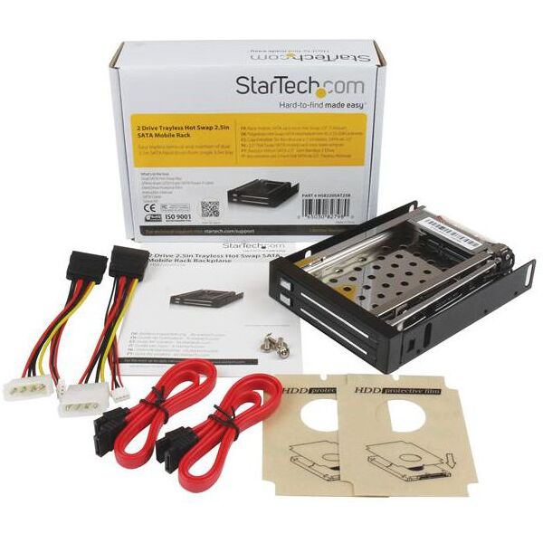 Kieszeń StarTech TRAYLESS SATA MOBILE RACK (HSB220SAT25B)