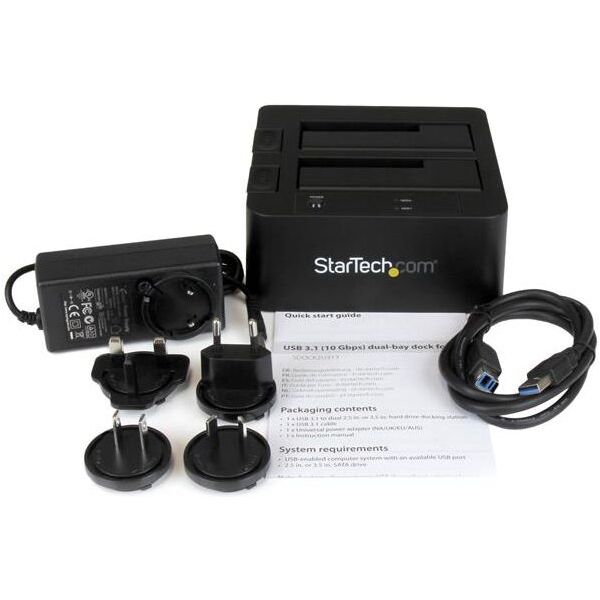 Stacja dokująca StarTech 2.5"/3.5" - USB 3.2 Gen 2 (SDOCK2U313)