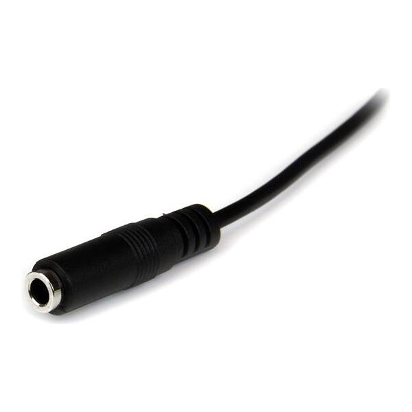 Kabel StarTech Jack 3.5mm - Jack 3.5mm 1m czarny (MU1MMFS)
