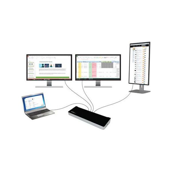 Stacja/replikator StarTech Triple Video Dock USB 3.0 (USB3DOCKH2DP)