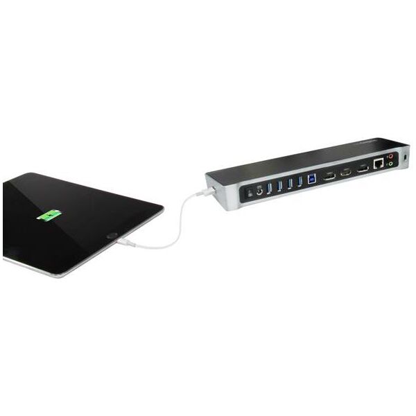 Stacja/replikator StarTech Triple Video Dock USB 3.0 (USB3DOCKH2DP)