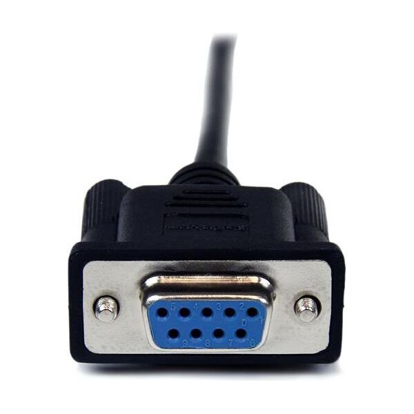 StarTech DB-9 - DB-9, 1m, Czarny (SCNM9FM1MBK)