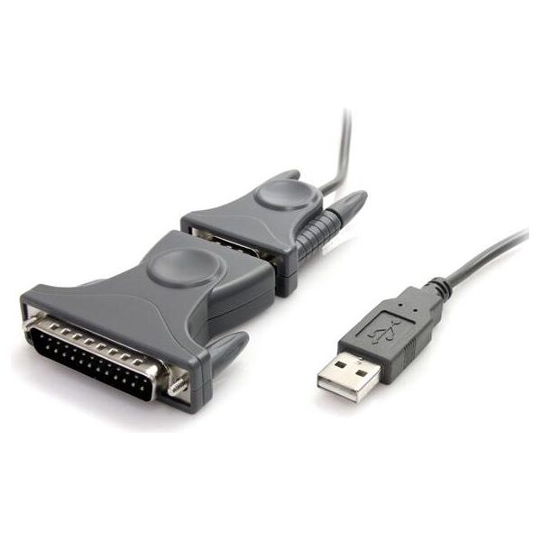 Kabel USB StarTech USB-A - DB-9 0.9 m Szary (ICUSB232DB25)