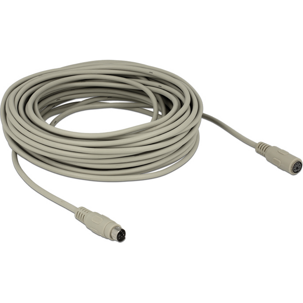 Delock PS/2 - PS/2, 1.8m, Szary (84070)