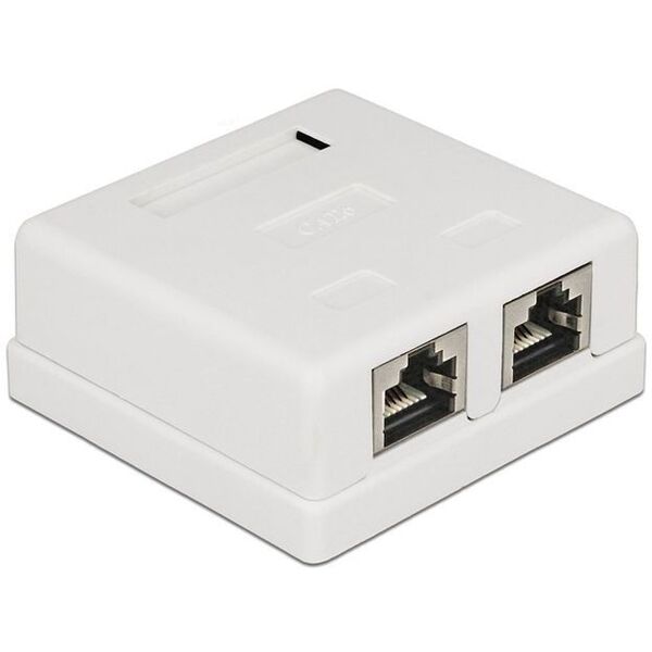 Delock Modular Wall Outlet 2 Port Cat.6 (86269)