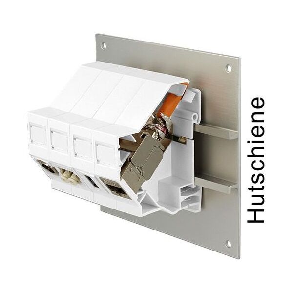 Delock DELOCK Keystone holder for DINrail with earthing - 86232