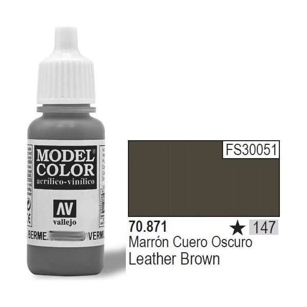 Vallejo Farba Nr147 Leather Brown 17ml - 70871