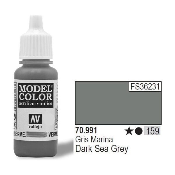 Vallejo Farba Nr159 Dark Sea Grey 17ml - 70991