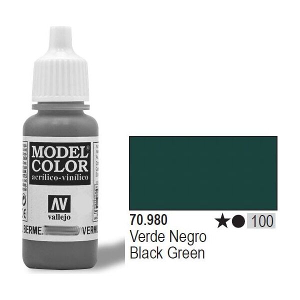 Vallejo Farba Nr100 Black Green 17ml - 70980