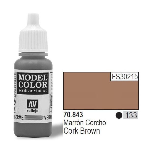 Vallejo Farba Nr133 Cork Brown 17ml - 70843