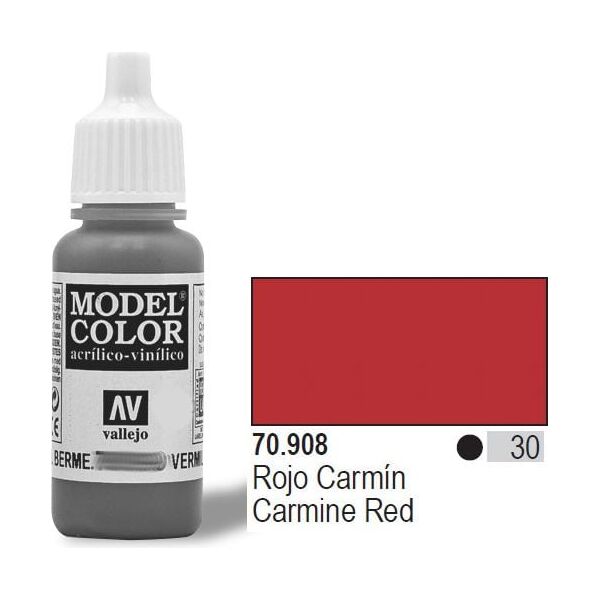 Vallejo Farba Nr30 Carmine Red Matt 17ml - 70908