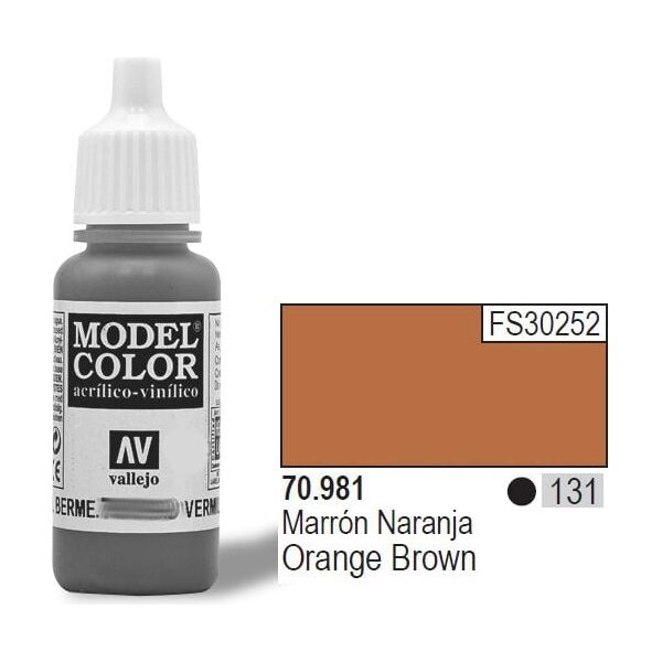 Vallejo Farba Nr131 Orange Brown 17ml - 70981