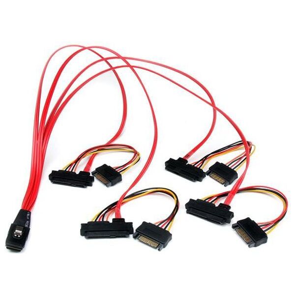 StarTech SFF 8482 - SFF 8087, 0.5m, Czerwony (SAS808782P50)