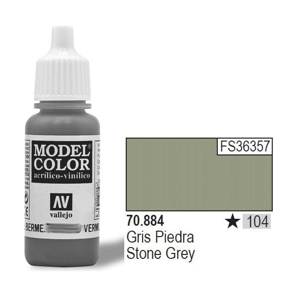 Vallejo Farba Nr104 Stone Grey Matt 17ml - 70884