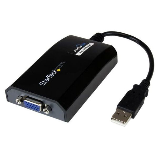 Adapter USB StarTech USB - VGA Czarny  (USB2VGAPRO2)