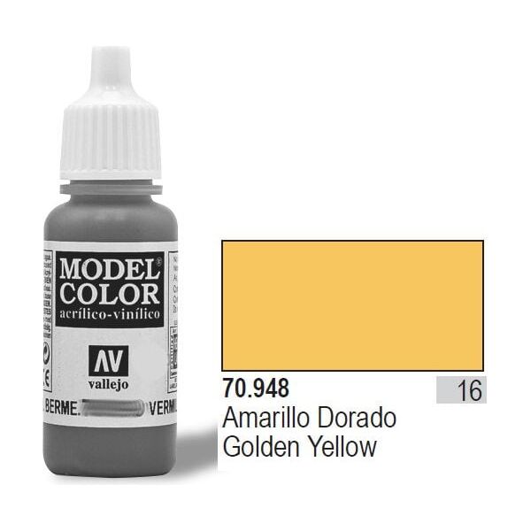 Vallejo Farba Nr16 Golden Yellow 17ml - 70948
