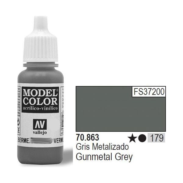 Vallejo Farba Nr179 Gunmetal Grey 17ml - 70863