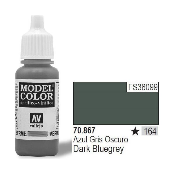 Vallejo Farba Nr164 Dark Blue Grey 17ml - 70867