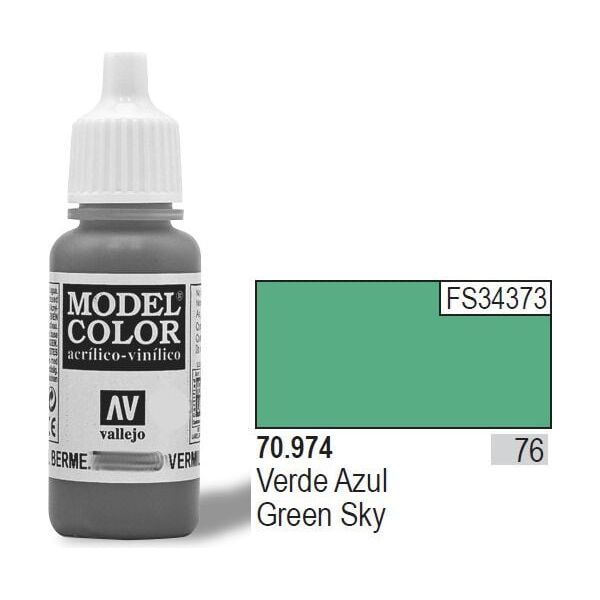Vallejo Farba Nr76 Green Sky Matt 17ml - 70974