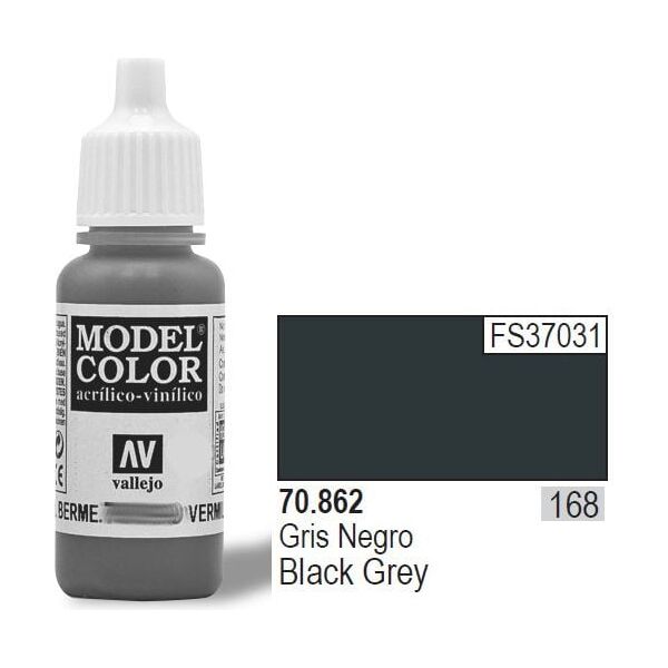 Vallejo Farba Nr168 Black Grey 17ml - 70862