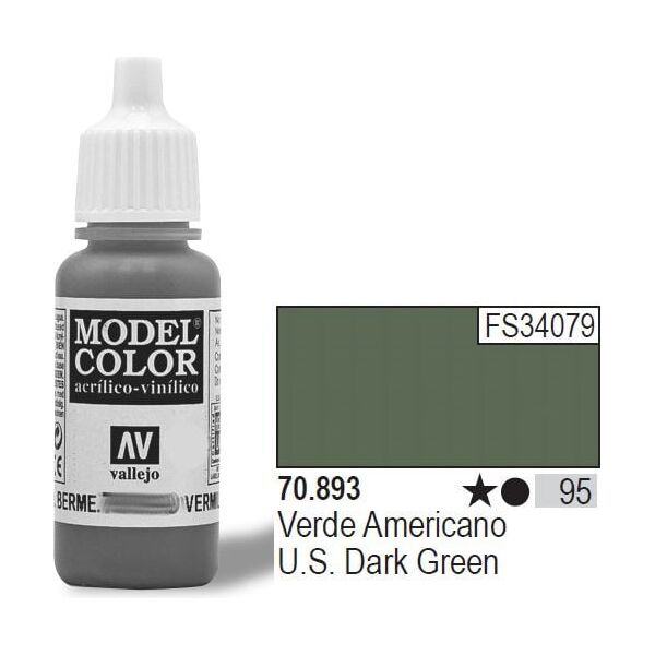 Vallejo Farba Nr95 US Dark Green 17ml - 70893