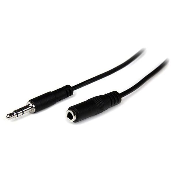 Kabel StarTech Jack 3.5mm - Jack 3.5mm 1m czarny (MU1MMFS)
