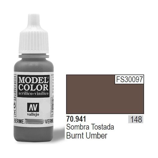Vallejo Farba Nr 148 Burnt Umber 17ml (70941)