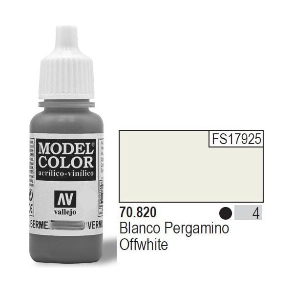 Vallejo Farba Nr4 White Matt 17ml - 70820