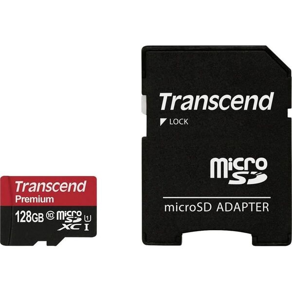 Karta Transcend Premium MicroSDXC 128 GB Class 10 UHS-I/U1  (TS128GUSDU1)