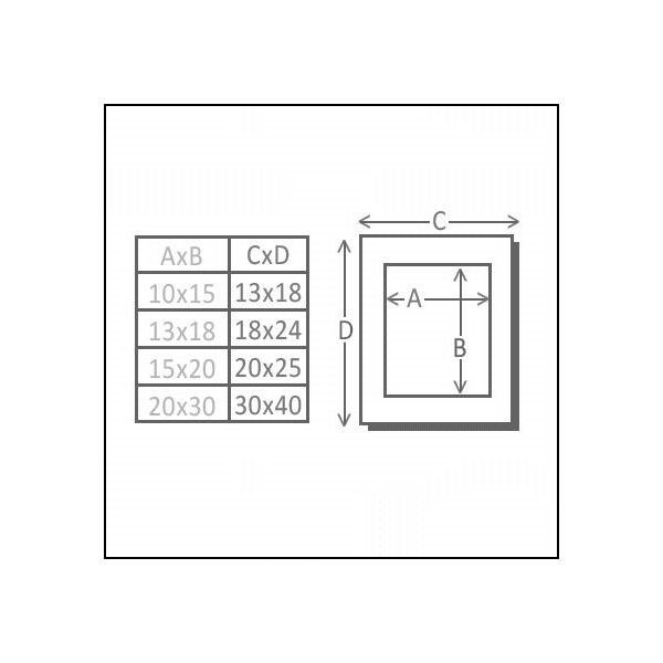 Ramka Deknudt 20x25, drewaniana, czarna (S66KF2 P1 20X25)