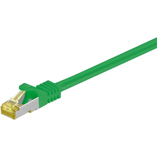 Patchcord S/FTP, Cat7, 1.5m, zielony (91595)