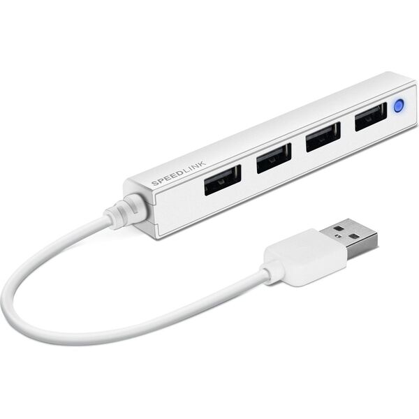 HUB USB Speedlink Snappy Slim 4x USB-A 2.0 (SL-140000-WE)