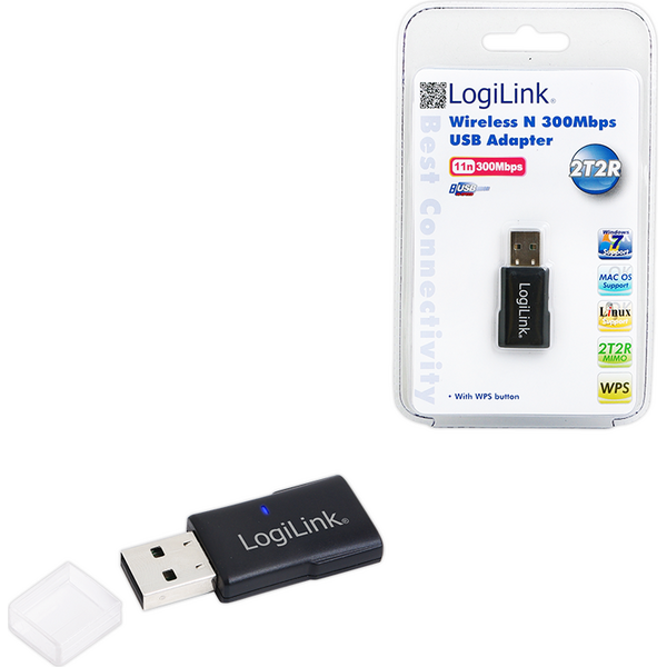 Karta sieciowa LogiLink WLAN 300MBit USB 2.0 Micro 1T2R WL0086A