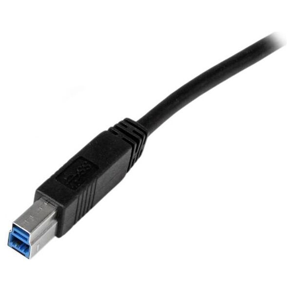 Kabel USB StarTech USB-A - USB-B 1 m Czarny (USB3CAB1M)