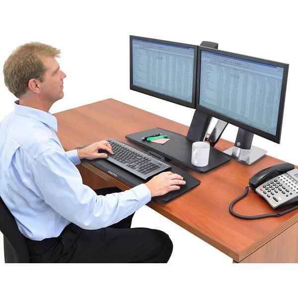 Ergotron Uchwyt biurkowy na 2 monitory do 24" WorkFit-A II (24-316-026)