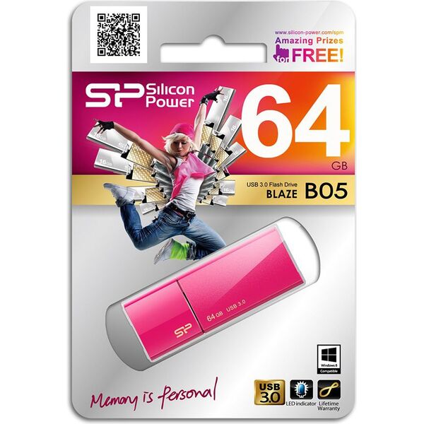 Pendrive Silicon Power Blaze B05, 64 GB  (SP064GBUF3B05V1H)