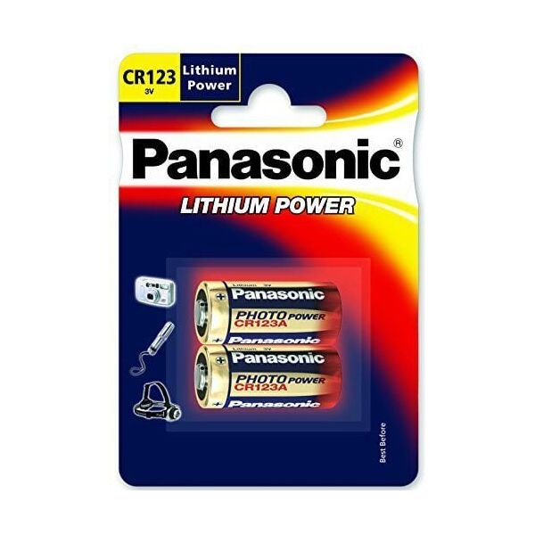 Panasonic Bateria Lithium Power CR123 1400mAh 2 szt.