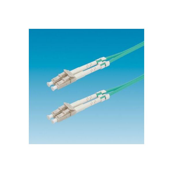 Roline Patchcord światłowodowy 50/125 LC-LC OM3 turkus 10m (21.15.8708)