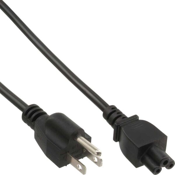 Kabel zasilający InLine do notebooków USA/Kanada 2m czarny (16656U)