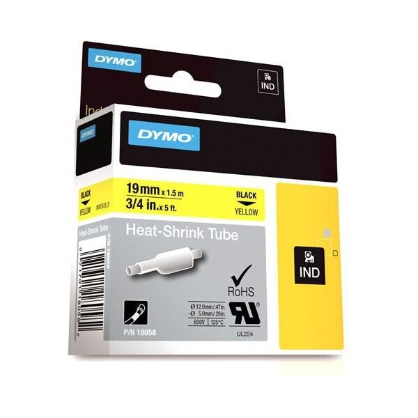 Dymo Taśma D1, rurka termokurczliwa 19mmx1,5m - S0718340