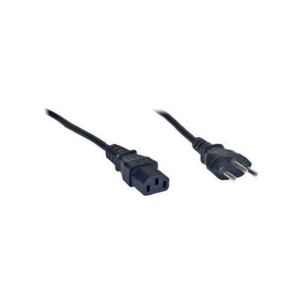 Kabel zasilający InLine 3pin-IEC C13 1.8m czarny (16652C)
