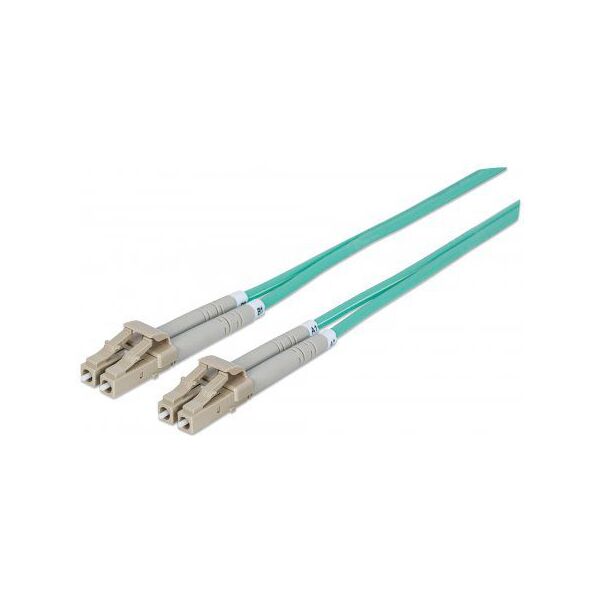 Intellinet Network Solutions Patchcord światłowodowy, LC-LC duplex, 50/125 OM3 wielomodowy, 10m (750097)