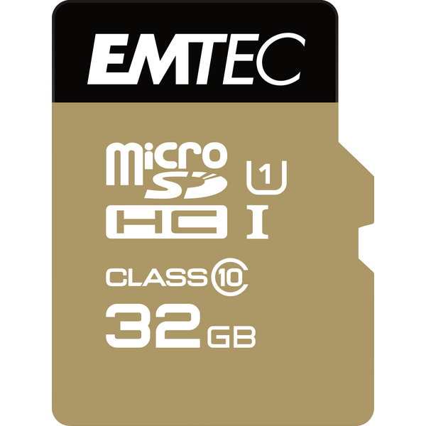 Karta Emtec Elite Gold MicroSDHC 32 GB Class 10 UHS-I/U1  (ECMSDM32GHC10GP)