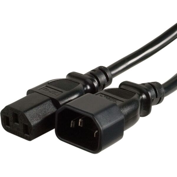 Kabel zasilający InLine IEC C13 - C14 10m czarny (16640)