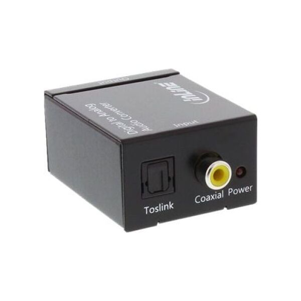 Adapter AV InLine Toslink - RCA (Cinch) czarny (65002)