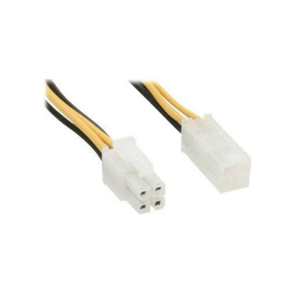 InLine ATX/EPS 4-pin - ATX/EPS 4-pin, 0.2m, Żółty (26635)