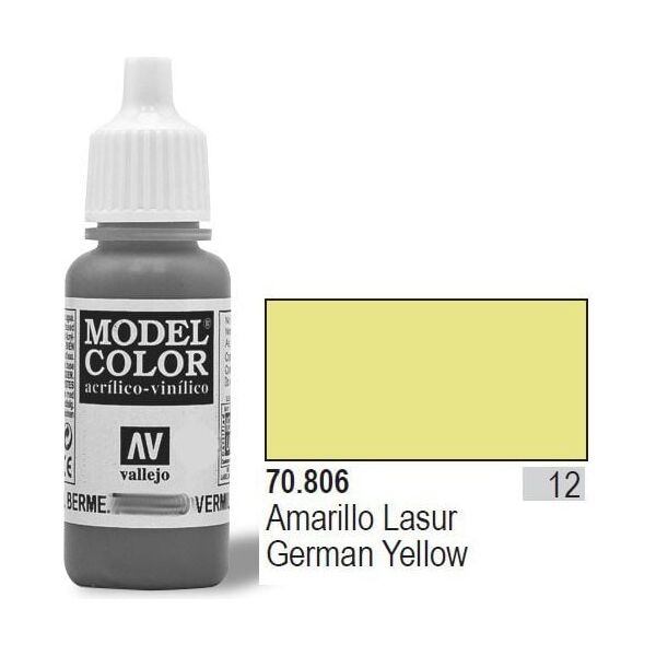 Vallejo Farba Nr12 Lazur Yellow 17ml