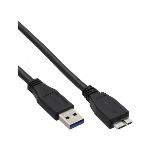 Kabel USB InLine USB-A - micro-B 3 m Czarny (35430)