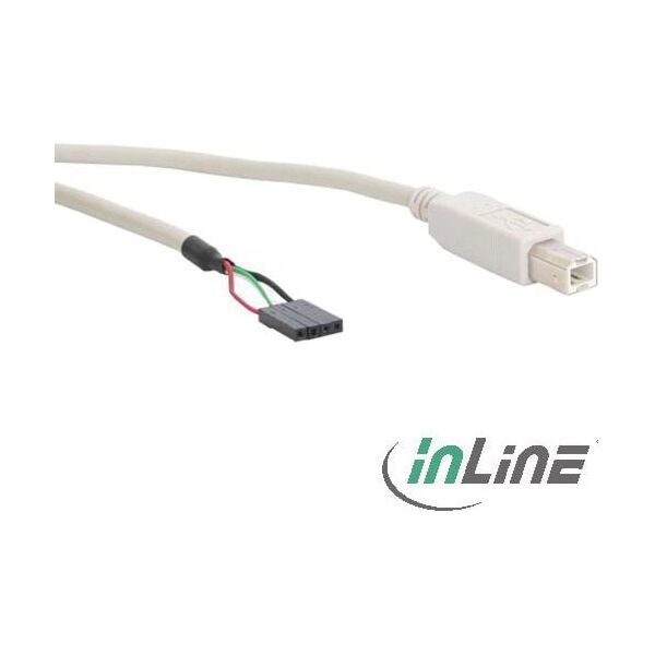 InLine USB zew. - USB wew., 0.4m, Biały (33440D)
